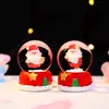 Producto nuevo transfronterizo con temática de dibujos animados: una bola de cristal navideña redonda con luces, perfecta como regalo festivo, adorno de escritorio y pieza decorativa