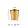 Vaso de agua de una sola capa de acero inoxidable 304, vaso para bebidas frías, cerveza, restaurante, vaso de metal resistente a caídas, vaso para hacer gárgaras, vaso para jugo doméstico