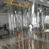 Cortinas de Partição Totalmente Transparentes para Oficinas de Fábrica, Cortinas à Prova de Poeira, Cortinas Deslizantes Bloqueadoras de Vento de Ar Condicionado e Isolantes Térmicas, Cortinas de Porta Bloqueadoras de Água para Lava-Rápidos