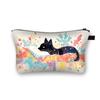 Bolsa de cosméticos de gato negro transfronteriza, poliéster, gran capacidad, clutch, caricatura, linda, bolsa de almacenamiento, suministro de fabricantes