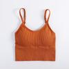 Kaka top de tirantes básico de espalda descubierta en forma de U para mujer, sujetador deportivo sin aros push up