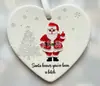 Decoración Navideña de Acrílico para Coche Colgante de Producto Nuevo Transfronterizo Colgante de Amor Papá Noel
