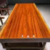 Mesa de Chá Okan de Madeira Maciça Placa Grande Estilo Chinês Mesa e Cadeira de Escritório para Chefe Combinação de Troncos