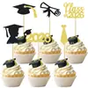 Decoraciones para Fiesta de Graduación 2026 para Niños: Certificado de Grado, Birrete, Corbata de Moño Set de 6 Piezas, Adorno para Pastel