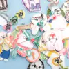 Nueva Serie de Dibujos Animados Mini Pegatinas de Tela Bordado DIY Accesorios de Ropa Decoración Mochila Escolar Infantil Decorativa Estilo Pegamento Caliente