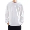 Nueva camiseta de anime estampada de manga larga para primavera y otoño, camiseta interior estampada estilo Hong Kong para hombre, top elegante para usar en capas o solo, ropa de otoño