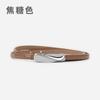 Cinto Fino Feminino de Couro Genuíno de Guangzhou Couro de Vaca Casual Calça vestido Saia Cinto Feminino Versátil Cruzada Cabelo