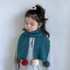 Bufanda Infantil para Niñas Otoño e Invierno Cálida de Punto para el Cuello Color Sólido Bebé de Pocos Meses Bufanda Gruesa para el Cuello a Prueba de Frío