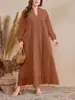 Fábrica de Origen, Vestidos Transfronterizos, Batas, Exportación de Comercio Exterior Ropa para Mujer Tallas Grandes, Pedido Mínimo de 1 Pieza
