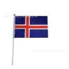 Copa de Europa Copa del Mundo Bandera Pequeña de Manivela Gran Elección Bandera de los Diversos Aficionados al Fútbol Decoración de Bares Fabricantes Venta al Por Mayor Bandera para Agitar a Mano