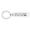 Nueva llave de acero inoxidable Drive Safe, papá, te amamos, buena conducción.