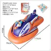 Flotador Inflable para Moto Acuática para Niños Transfronterizo Anillo de Natación para Montar con Pistola de Agua Juguete Flotador de Moto Acuática para Montar