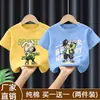 Camisa de Verano Elegante de Algodón Puro de Manga Corta para Niños, Top Deportivo Fresco de Media Manga para Niños Mayores, Nuevo Conjunto de Verano de Moda para Niños 2026