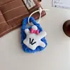 Bolsa para Auriculares Bluetooth Nueva Japonesa y Coreana Dibujo Animado de Pez Pingüino Gato de Peluche Billetera de Punto Monedero Bolsa de Cosméticos