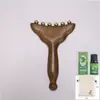 Peine de Cuerno de Sándalo Verde para Masaje de Meridianos, Herramienta de Masaje Facial y Corporal Completo, Bastón de Masaje de Belleza de Cuerno