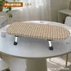 Tábua de Passar Roupa de Madeira Maciça Doméstica de Mesa Dobrável Almofada para Passar Roupa Ferro Elétrico Grande Varal para Passar Roupa Mini Almofada