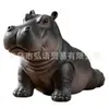 Artesanías Creativas de Resina Transfronterizas Estatua de Hipopótamo de Yoga Adornos Decorativos de Escritorio para el Hogar Regalos Creativos