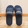 Pantuflas de Tela con Suela de Tela para Parejas Hogar Interior No Dañan el Piso Silenciosas Verano Cuatro Estaciones Primavera, Otoño e Invierno Pantuflas de Suela Suave para Hombres y Mujeres