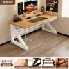 Mesa de Computador em Madeira Maciça Cuidadosamente Selecionada, Mesa para Jogos de Desktop, Mesa de Estudo para Casa, Mesa Simples para Escrita, Mesa de Escritório para Adultos, Mesa Dupla