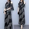 Verão transfronteiriço novo terno de moda feminina solto elegante elegante ombro a ombro top calças de perna larga slim conjunto de duas peças