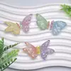 Nuevos Accesorios de Resina DIY de Mariposas de Colores Materiales Hechos a Mano Pegamento de Crema Funda para Teléfono Móvil Imán para Refrigerador Hebilla Decorativa para Zapatos