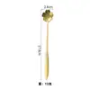 Cuchara de Flor de Cerezo de Acero Inoxidable Cuchara para Remover Café Mango Largo Estilo Japonés Creativo Cuchara Dorada para Hielo Cubiertos Cuchara para Postre para el Hogar Venta al por Mayor