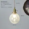 Lámpara colgante de cristal de color estilo nórdico japonés, iluminación artística creativa y única para bar, pasillo, dormitorio, mesita de noche, lámpara de estilo vintage