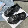 Sola Grossa Sapatos Caverna Feminino Roupa Externa Cadarço Esporte Corrida Retro Sapatos Torre Calçados para Atravessar Água Dirigir Sandálias Feminino Verão