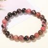 Jingdong joyería pulsera de jade coral colorido piedra crisantemo estilo étnico para mujer pulsera de una sola vuelta con cuentas redondas para combinar con todo venta al por mayor