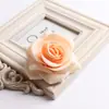 Manualidades de simulación DIY cabeza de flor de rosa de franela de alta calidad flor de seda flor de ojal accesorios para fotografía decoración de flores para arco venta al por mayor