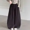 Pantalones para niñas para primavera y otoño, estilo coreano, pantalones de pierna ancha muy elegantes, pantalones tipo globo para niñas de secundaria, pantalones casuales para niños