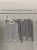 Top base layer listrado de manga longa com gola redonda e patchwork bicolor em lã Lyocell, ajuste slim para mulheres, top Lyocell Tencel