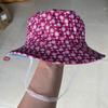 Sombrero de cuenca estampado para personas de mediana edad y ancianos, sombrero de pescador delgado para primavera y verano, sombrero de sol transpirable para otoño al aire libre, protector solar floral, sombrero de madre
