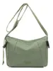 Bolsa transversal de náilon leve para moda de comércio exterior transfronteiriço, novo modelo 2025, bolsa casual simples e versátil, bolsa de ombro feminina