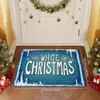 Tapete de casa de diatomita com atmosfera decorativa de Natal estilo Ins, resistente à sujeira e antiderrapante, capacho para porta de entrada