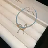 Pulsera Fresca y Elegante de Zirconia Azul Marino, Pulsera Exquisita y Lujosa de Gama Alta, Nuevo Accesorio Versátil para la Mano de Moda de Verano 2026