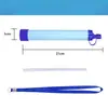 Purificador de Agua para Exteriores Aventura de Camping Purificador de Agua Portátil Set de Pluma Filtro Doble Pluma de Agua de Emergencia para Camping al Aire Libre