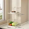 Estantes de almacenamiento a ambos lados de la campana extractora, estante de cocina multifuncional, estante multifuncional de pared para ollas y especias