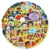 56 Adesivos de Grafite para Casa de Animal da Floresta Estilo Conto de Fadas Transfronteiriços Novos, Adesivos Decorativos de Desenho Animado Fofos
