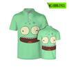 OPOSTOS SOLARES refugiados alienígenas camisa polo estampada em cores camiseta infantil adulto verão