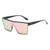 Gafas de Sol Europeas y Americanas de Marco Grande Transfronterizas, Protección Solar, Protección Ultravioleta, Gafas de Sol para Conducir, Visera Solar de Una Pieza de Moda para Fotografía Callejera