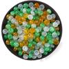 Contas de Ábaco Tricolores, Contas Soltas, Contas Espaçadoras, Contas Planas em Forma de Roda, Fivela da Paz, Cor Jade, Contas Espaçadoras DIY Artesanais