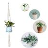 Vaso de Flor de Jardim Pendurado Bolso Corda de Algodão Boêmia Pendurado Corda Pendurada Corda de Algodão Tecida à Mão Vaso de Flor Bolso de Rede Cesto Pendurado