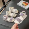 Sandalias Casuales para Niñas 2026 Verano Chanclas Blancas Suela Suave Elegantes Zapatos de Playa Versátiles Zapatos Individuales para Niñas