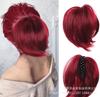 Peluca transfronteriza europea y americana con clip para cola de caballo, cabello rizado, cola de caballo corta, anilla ajustable para el cabello, peluca esponjosa, cola de caballo