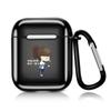 Adecuado para AirPods Apple Audífonos Inalámbricos Bluetooth 2da Generación Cubierta Protectora Antiadherente Gris Ins Lindo Dibujo Animado Trendy