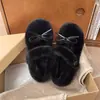 Nuevo estilo, suaves y cómodos zapatos peludos de suela plana 2026 para mujer, de suela blanda, estilo de hada, forrados de algodón y forro polar para otoño e invierno, estilo coreano
