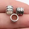 9X8.8X8.3Mm, Diâmetro do Furo Aproximadamente 6.6mm, 1.1g, Cor Prata Antiga, Contas Espaçadoras Irregulares Texturizadas