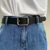 Simples High-end Sense Belt Feminino estilo coreano Novo All-match Jeans cinto decorativo Masculino Estudante Cinto Calça Prata fosco