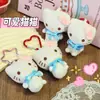 Chaveiro Pingente Gatinho Kt Fofo Estrela Coração Boneca Decoração de Bolsa Gato Desenho Animado Pingente DIY para Mulheres
